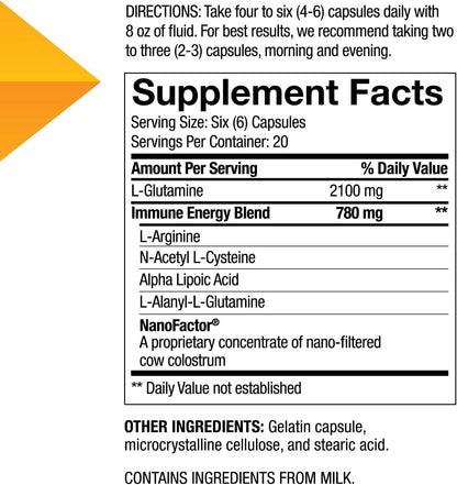 TransferFactorWorld 4life Nano Factor Glutamine Prime Health & Beauty