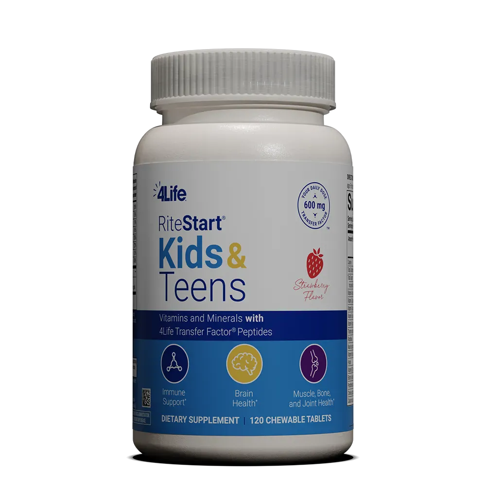 TransferFactorWorld 4Life Transfer Factor Kids & Teens – Chewable Multivitamin with Transfer Factor Immune Support, 60 Servings Health & Beauty