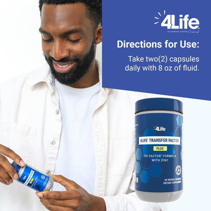 TransferFactorWorld 4Life Transfer Factor Plus with Zinc – Immune Support Supplement by 4life Health & Beauty