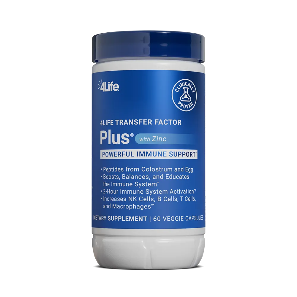 TransferFactorWorld 4Life Transfer Factor Plus with Zinc – Immune Support Supplement by 4life Health & Beauty