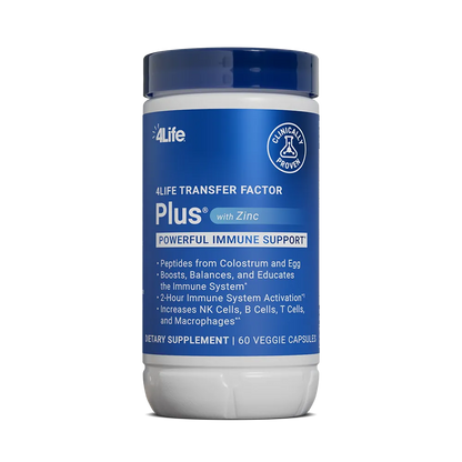 TransferFactorWorld 4Life Transfer Factor Plus with Zinc – Immune Support Supplement by 4life Health & Beauty